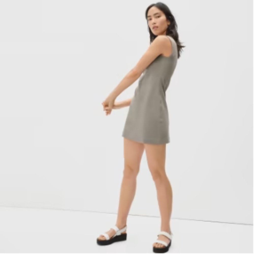 Everlane 90's Mini Dress Clay